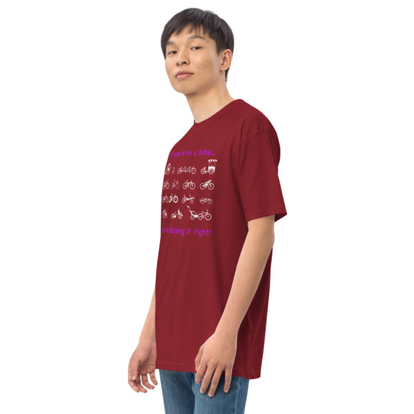 Bikes: You're doing it right | Men’s premium heavyweight tee - Image 20