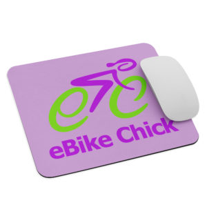 eBike Chick Mouse Pad | Purple